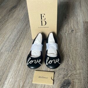 ED Ellen Degeneres Langlee Black Ballet Flats Size 13 Medium